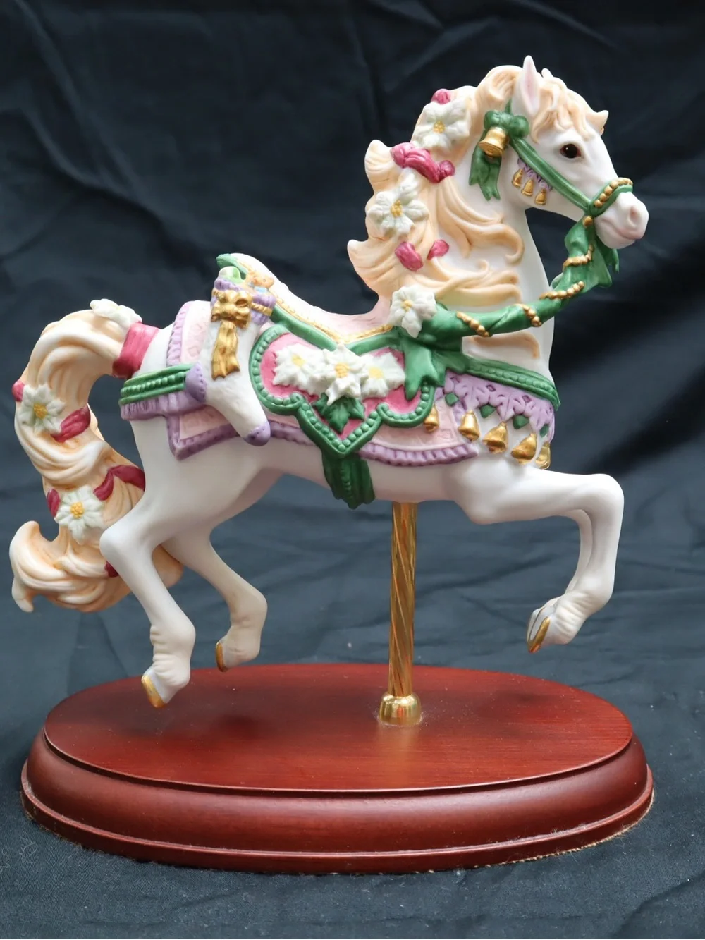 Lenox 1993 Carousel Christmas Horse Figurine